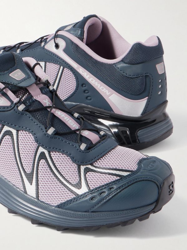 XT-WHISPER Rubber-Trimmed Mesh Sneakers - CU