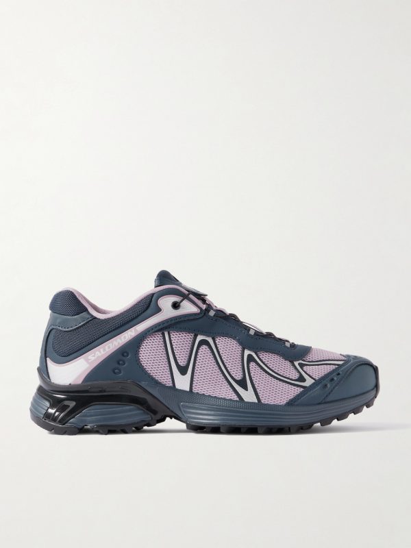 XT-WHISPER Rubber-Trimmed Mesh Sneakers