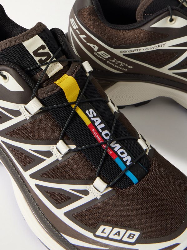 XT-6 Rubber-Trimmed Mesh Sneakers - CU XT-6 Rubber-Trimmed Mesh Sneakers - CU