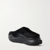 Ora Primo EXT Rubber-Trimmed Suede Slip-On Sneakers - BK Ora Primo EXT Rubber-Trimmed Suede Slip-On Sneakers - BK