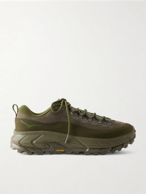 Tor Summit Rubber-Trimmed Nubuck and Mesh Sneakers