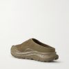 Ora Primo EXT Rubber-Trimmed Suede Slip-On Sneakers - BK