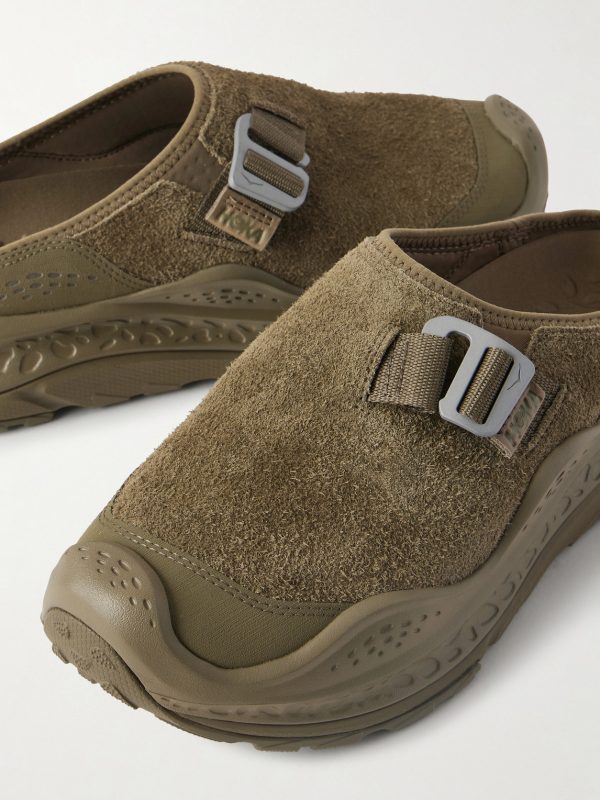 Ora Primo EXT Rubber-Trimmed Suede Slip-On Sneakers - CU