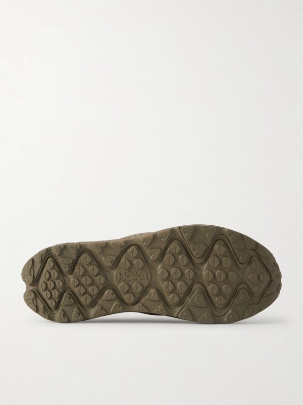 Ora Primo EXT Rubber-Trimmed Suede Slip-On Sneakers - E1