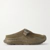 Ora Primo EXT Rubber-Trimmed Suede Slip-On Sneakers