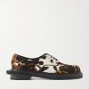 + Sacai Cow-Print Calf Hair Derby Shoes + Sacai Cow-Print Calf Hair Derby Shoes