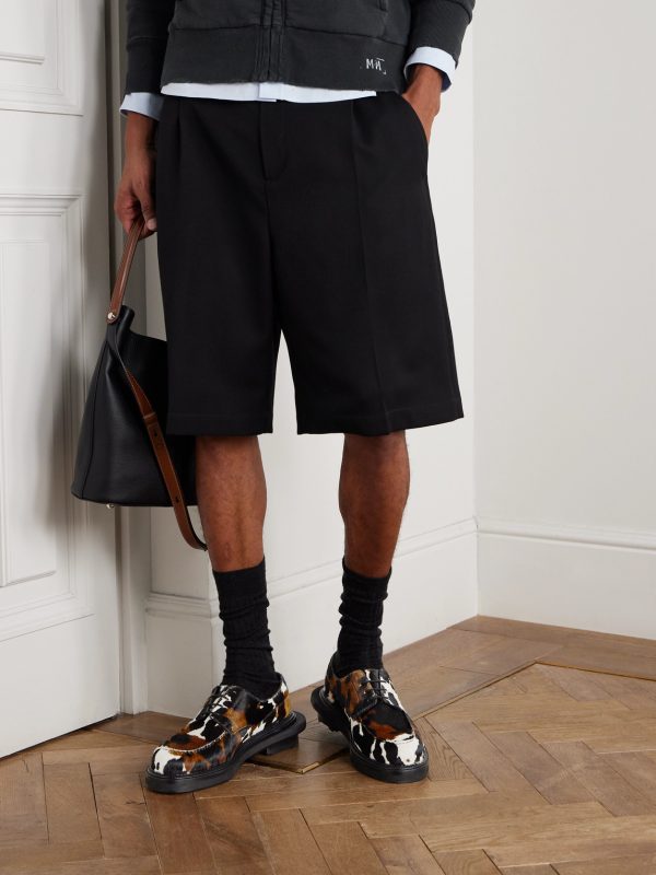+ Sacai Cow-Print Calf Hair Derby Shoes - OU + Sacai Cow-Print Calf Hair Derby Shoes - OU