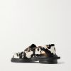 + Sacai Cow-Print Calf Hair Loafers - BK + Sacai Cow-Print Calf Hair Loafers - BK