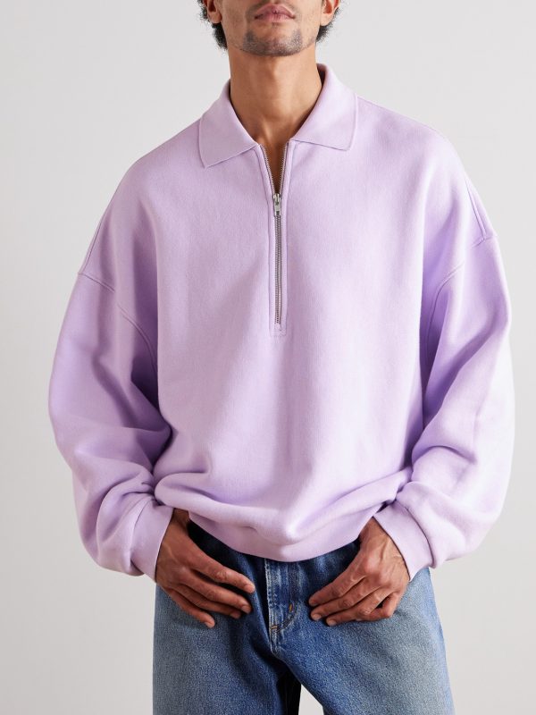 Pace Half-Zip Cotton-Jersey Sweatshirt - FR Pace Half-Zip Cotton-Jersey Sweatshirt - FR