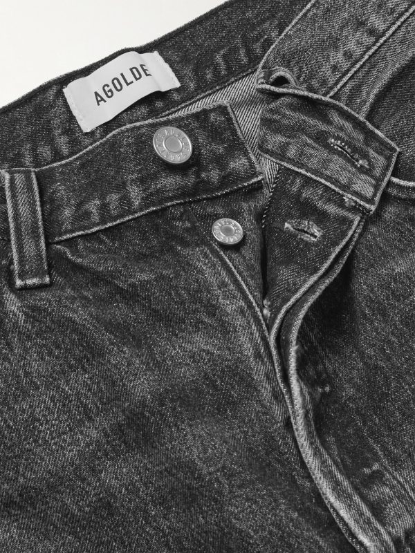Anson Straight-Leg Frayed Denim Shorts - E1 Anson Straight-Leg Frayed Denim Shorts - E1