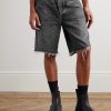 Anson Straight-Leg Frayed Denim Shorts - FR Anson Straight-Leg Frayed Denim Shorts - FR