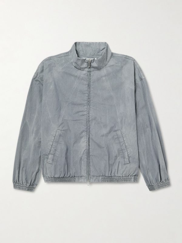 Marshall Crinkled Cotton-Blend Shell Bomber Jacket