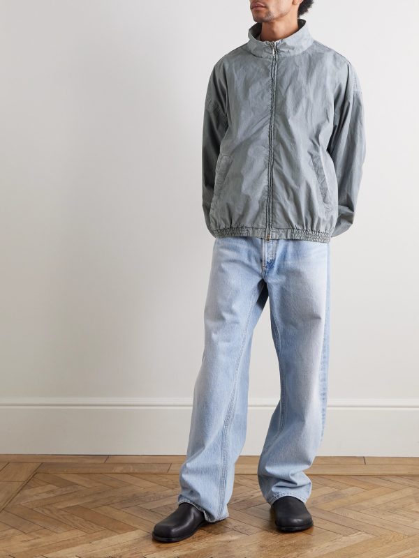 Marshall Crinkled Cotton-Blend Shell Bomber Jacket - OU