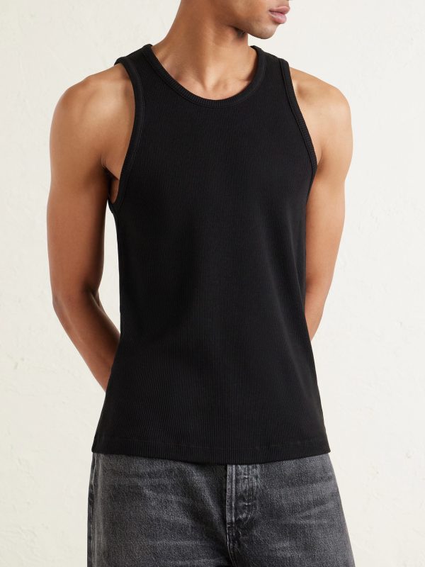 Viggo Ribbed Stretch Organic Cotton and TENCEL™ Lyocell-Blend Tank Top - FR