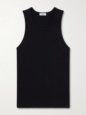 Viggo Ribbed Stretch Organic Cotton and TENCEL™ Lyocell-Blend Tank Top Viggo Ribbed Stretch Organic Cotton and TENCEL™ Lyocell-Blend Tank Top