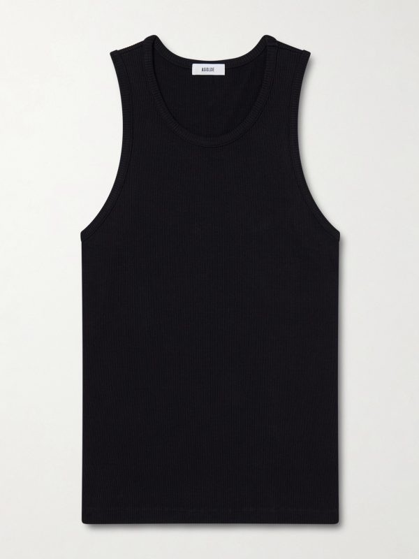 Viggo Ribbed Stretch Organic Cotton and TENCEL™ Lyocell-Blend Tank Top