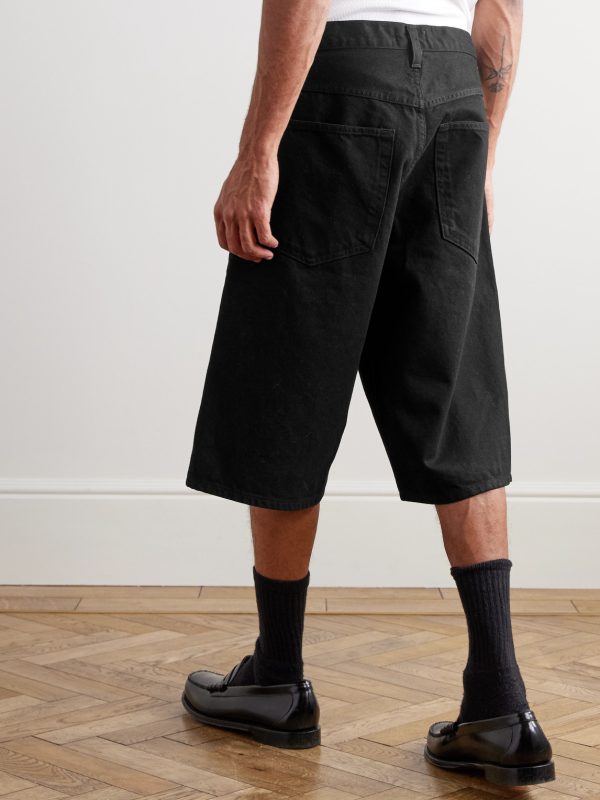 Fusion Straight-Leg Denim Shorts - BK