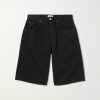 Fusion Straight-Leg Denim Shorts