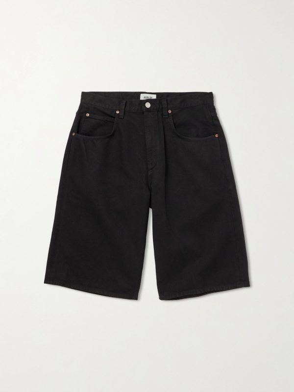 Fusion Straight-Leg Denim Shorts