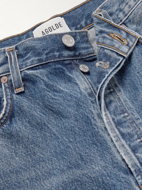 Anson Straight-Leg Frayed Denim Shorts - E1 Anson Straight-Leg Frayed Denim Shorts - E1