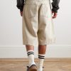 Fusion Straight-Leg Denim Shorts - BK Fusion Straight-Leg Denim Shorts - BK