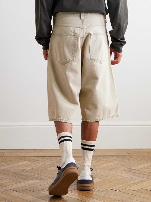 Fusion Straight-Leg Denim Shorts - BK Fusion Straight-Leg Denim Shorts - BK