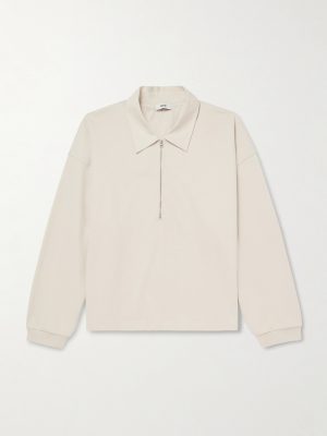 Darius Cotton-Jersey Half-Zip Polo Shirt