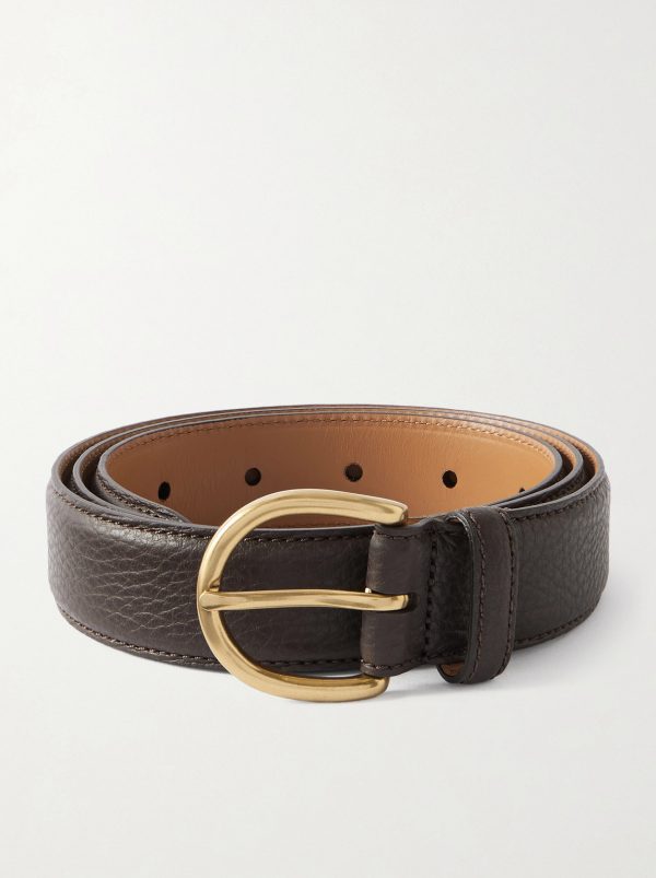 3cm Full-Grain Leather Belt