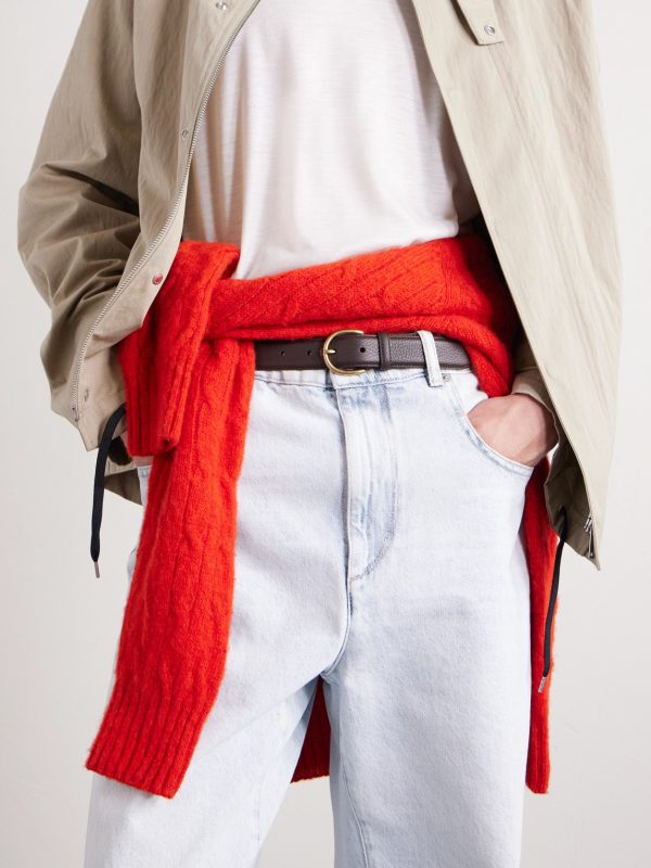 3cm Full-Grain Leather Belt - OU