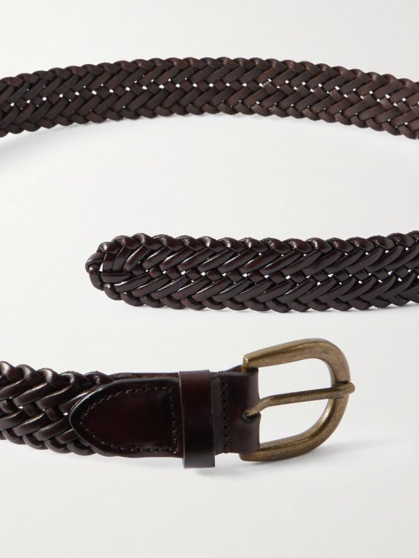 3cm Woven Leather Belt - E1 3cm Woven Leather Belt - E1