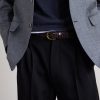 3cm Woven Leather Belt - OU 3cm Woven Leather Belt - OU