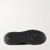 Leather-Trimmed Stretch-Knit Sneakers - E1 Leather-Trimmed Stretch-Knit Sneakers - E1