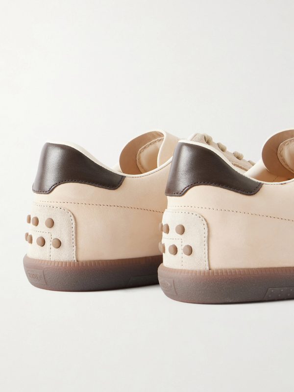 Tabs Suede and Leather-Trimmed Nubuck Sneakers - CU Tabs Suede and Leather-Trimmed Nubuck Sneakers - CU