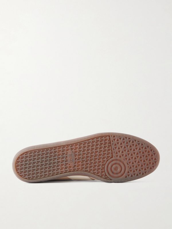 Tabs Suede and Leather-Trimmed Nubuck Sneakers - E1 Tabs Suede and Leather-Trimmed Nubuck Sneakers - E1