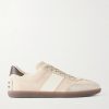 Tabs Suede and Leather-Trimmed Nubuck Sneakers Tabs Suede and Leather-Trimmed Nubuck Sneakers