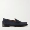 Suede Penny Loafers