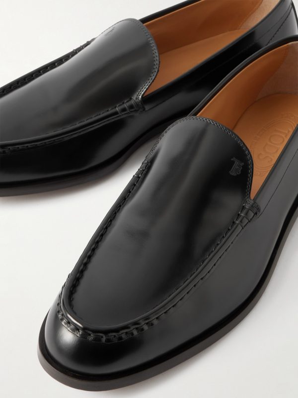 Logo-Debossed Leather Loafers - CU