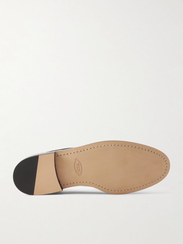 Logo-Debossed Leather Loafers - E1
