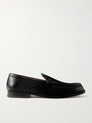 Logo-Debossed Leather Loafers