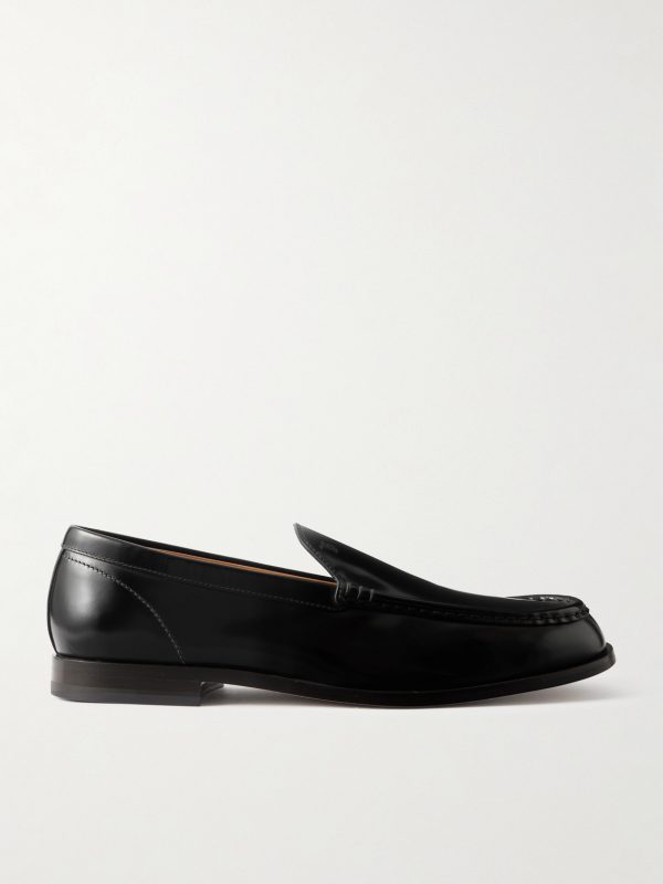 Logo-Debossed Leather Loafers