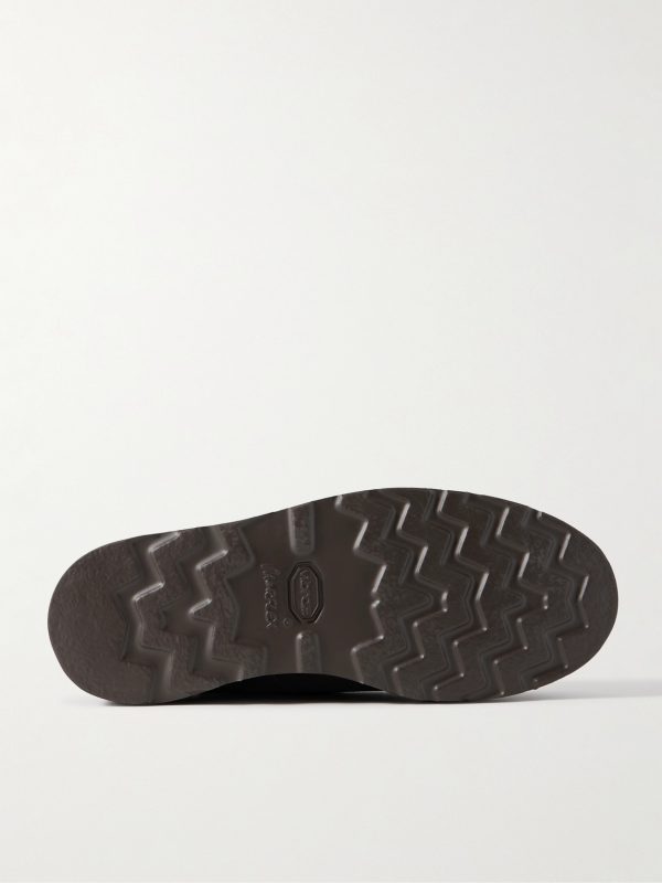 Leather-Trimmed Suede Boots - E1 Leather-Trimmed Suede Boots - E1