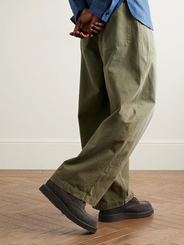 Leather-Trimmed Suede Boots - OU Leather-Trimmed Suede Boots - OU