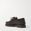 Hex Eye Suede Boat Shoes - BK