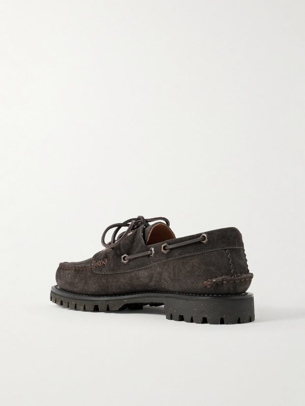 Hex Eye Suede Boat Shoes - BK
