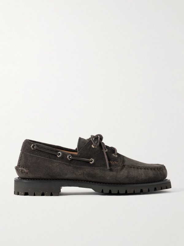 Hex Eye Suede Boat Shoes
