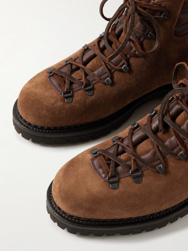 Vettore Leather-Trimmed Suede Boots - CU Vettore Leather-Trimmed Suede Boots - CU