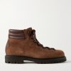 Vettore Leather-Trimmed Suede Boots Vettore Leather-Trimmed Suede Boots