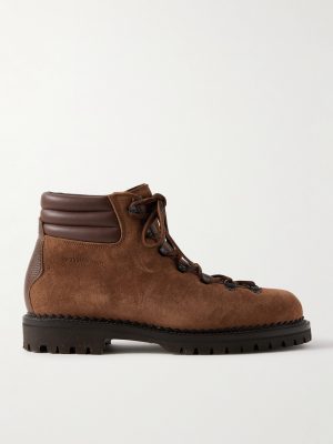 Vettore Leather-Trimmed Suede Boots Vettore Leather-Trimmed Suede Boots