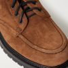 Salvia Padded Leather-Trimmed Suede Boots - CU