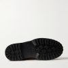 Salvia Padded Leather-Trimmed Suede Boots - E1